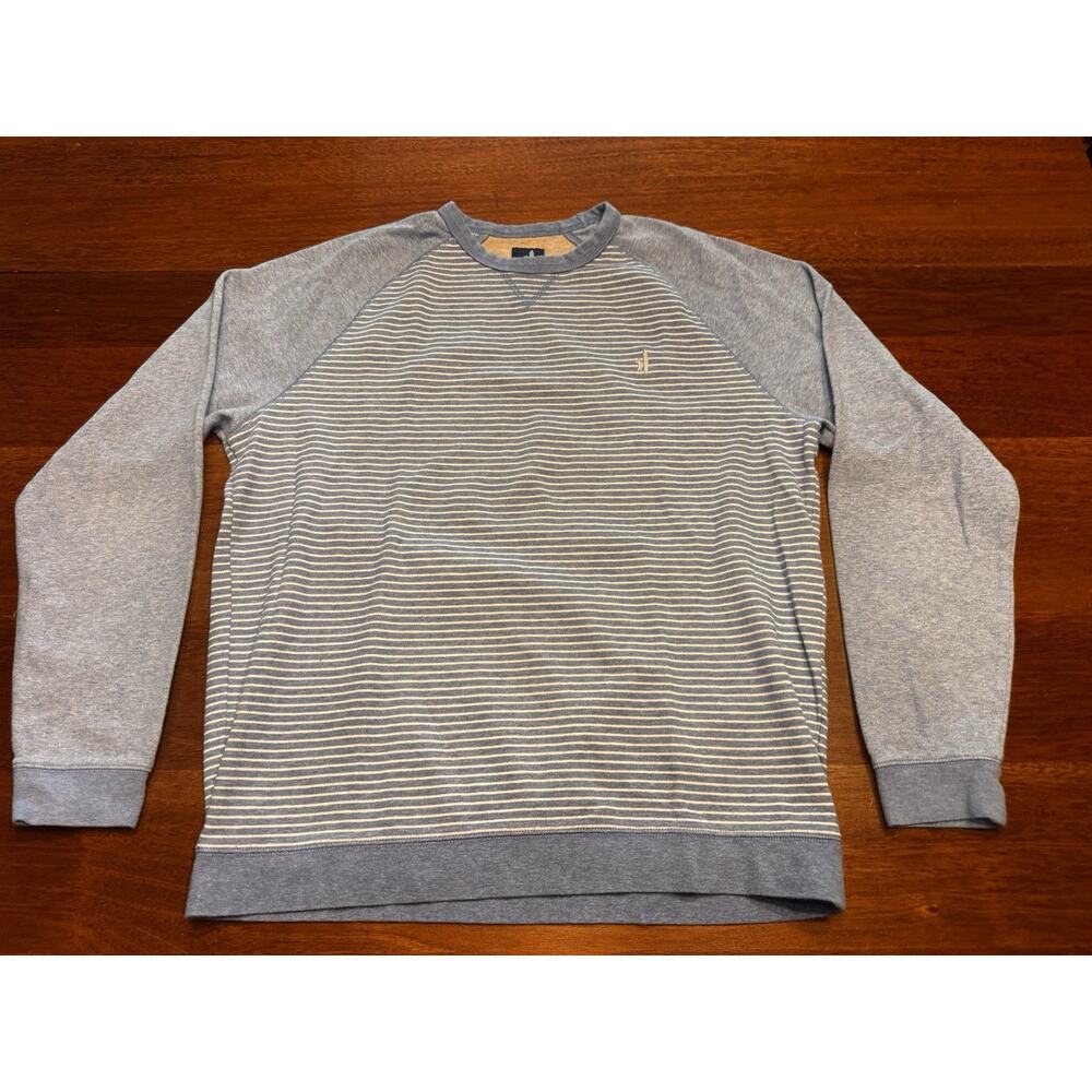 Large Jonnie O Crewneck Sweater Light Carolina Blue Stripped Tarheels
